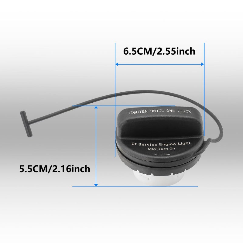 YITHSWAY Gas Cap Fuel Cap GT358 for 2011-2017 Buick Enclave  Chevrolet Silverado 2500 HD Silverado 3500 HD Tahoe Silverado 1500 Suburban 2500 Traverse  GMC Sierra Yukon Acadia  Cadillac Escalade Fuel Tank Caps - Image 4